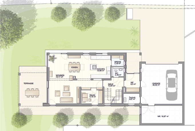 Neubau eines Einfamilienwohnhauses - in Planung